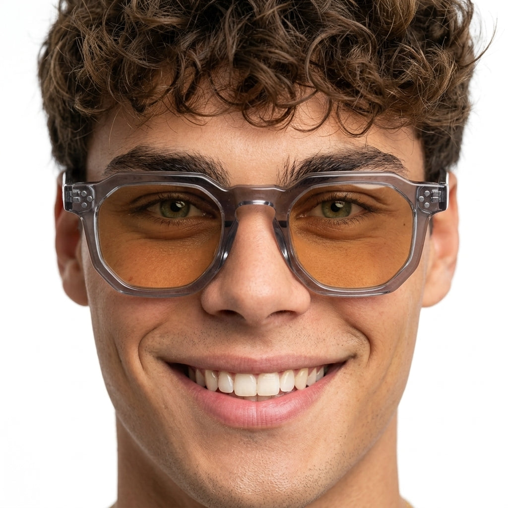 Gafas Anti Luz Lente Ámbar Nocturnas y Elegantes
