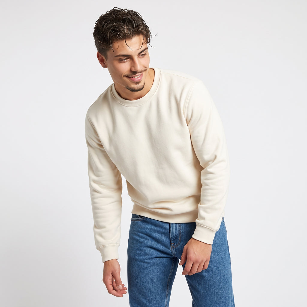 Sudadera Algodón Cuello Redondo Hombre