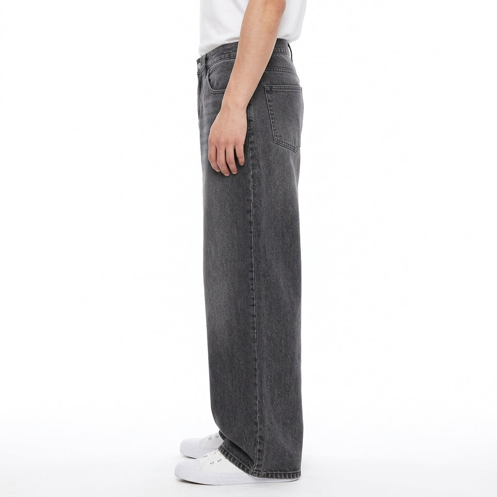 Retro-Style Wide-Leg Jeans