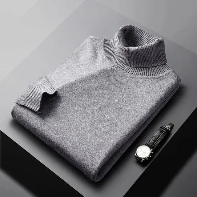 Jersey de cuello alto de cachemira Monte Carlo
