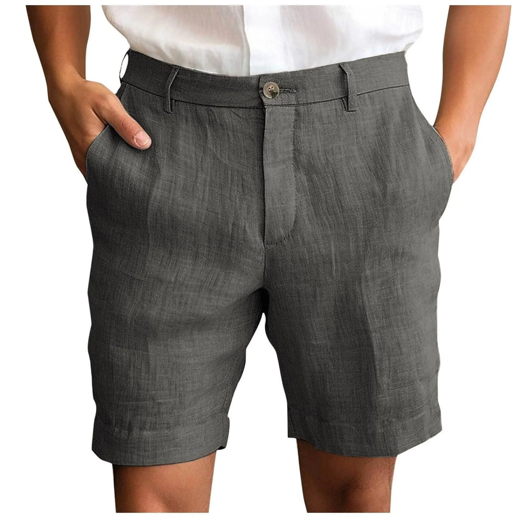 Essentials - Pantalones cortos de Lino Premium