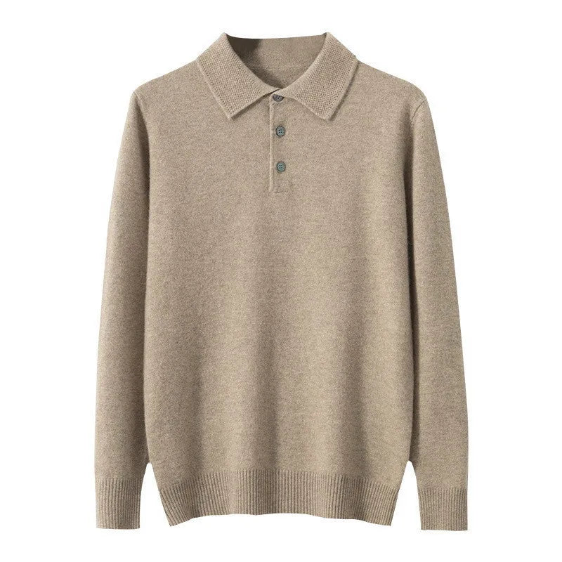 Jersey Marbella Cachemira Cuello Polo Hombre