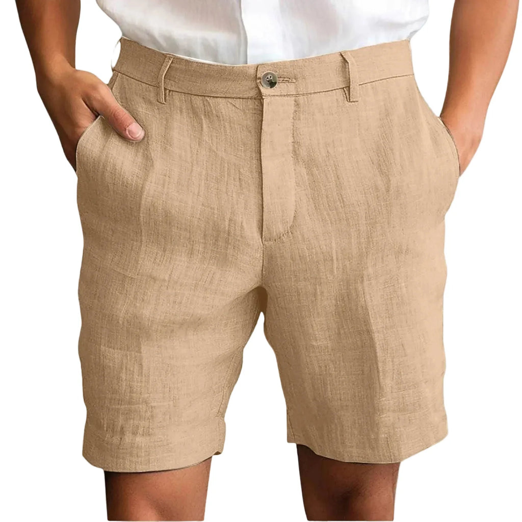 Essentials - Pantalones cortos de Lino Premium