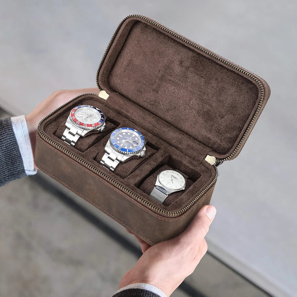 Estuche Fenwick para Relojes y Joyas de Cuero