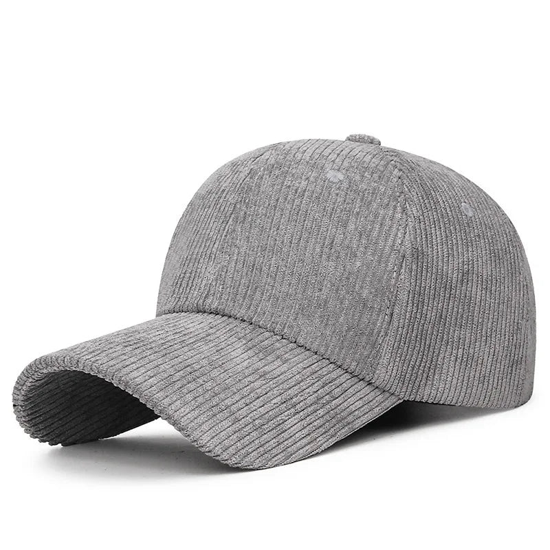 Gorra Duckbill de Pana Color Sólido para Hombre