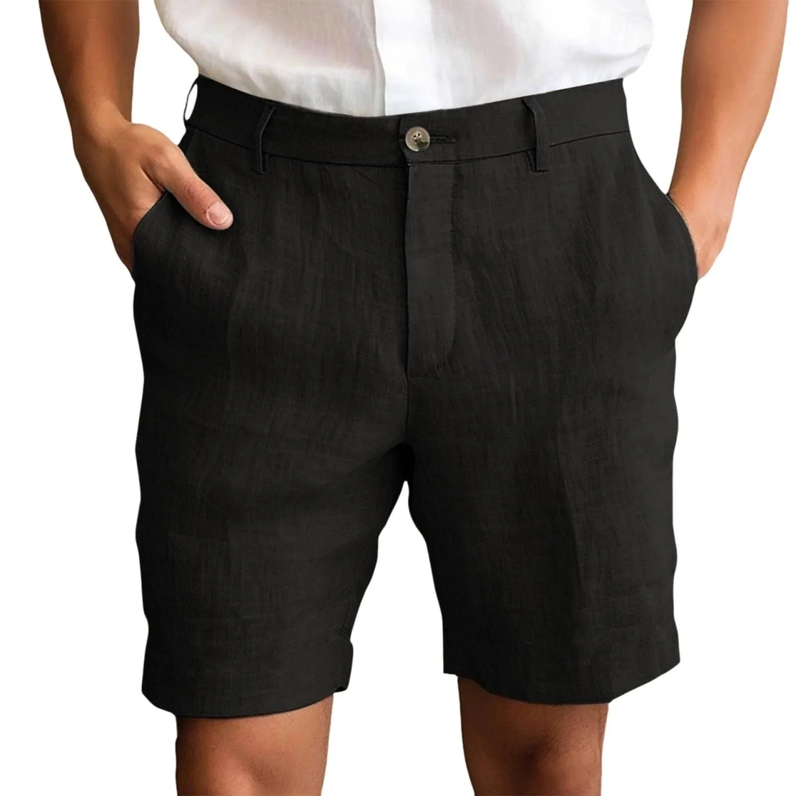 Essentials - Pantalones cortos de Lino Premium