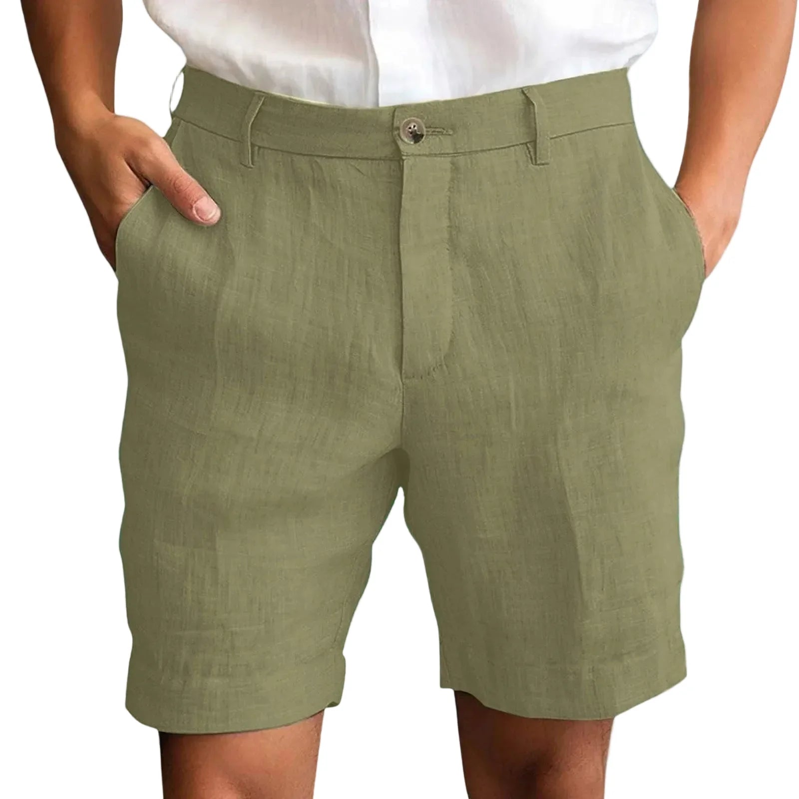 Essentials - Pantalones cortos de Lino Premium