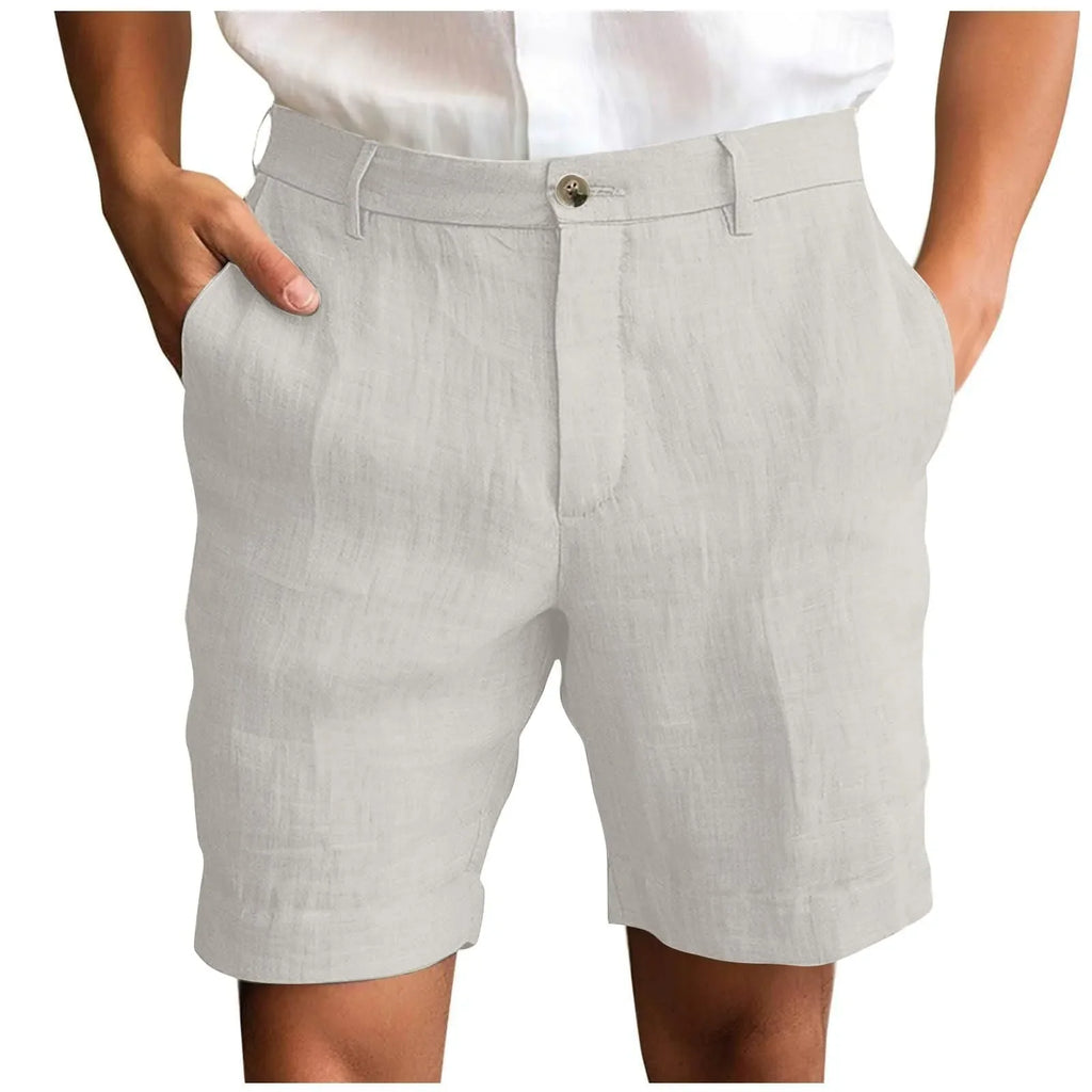 Essentials - Pantalones cortos de Lino Premium