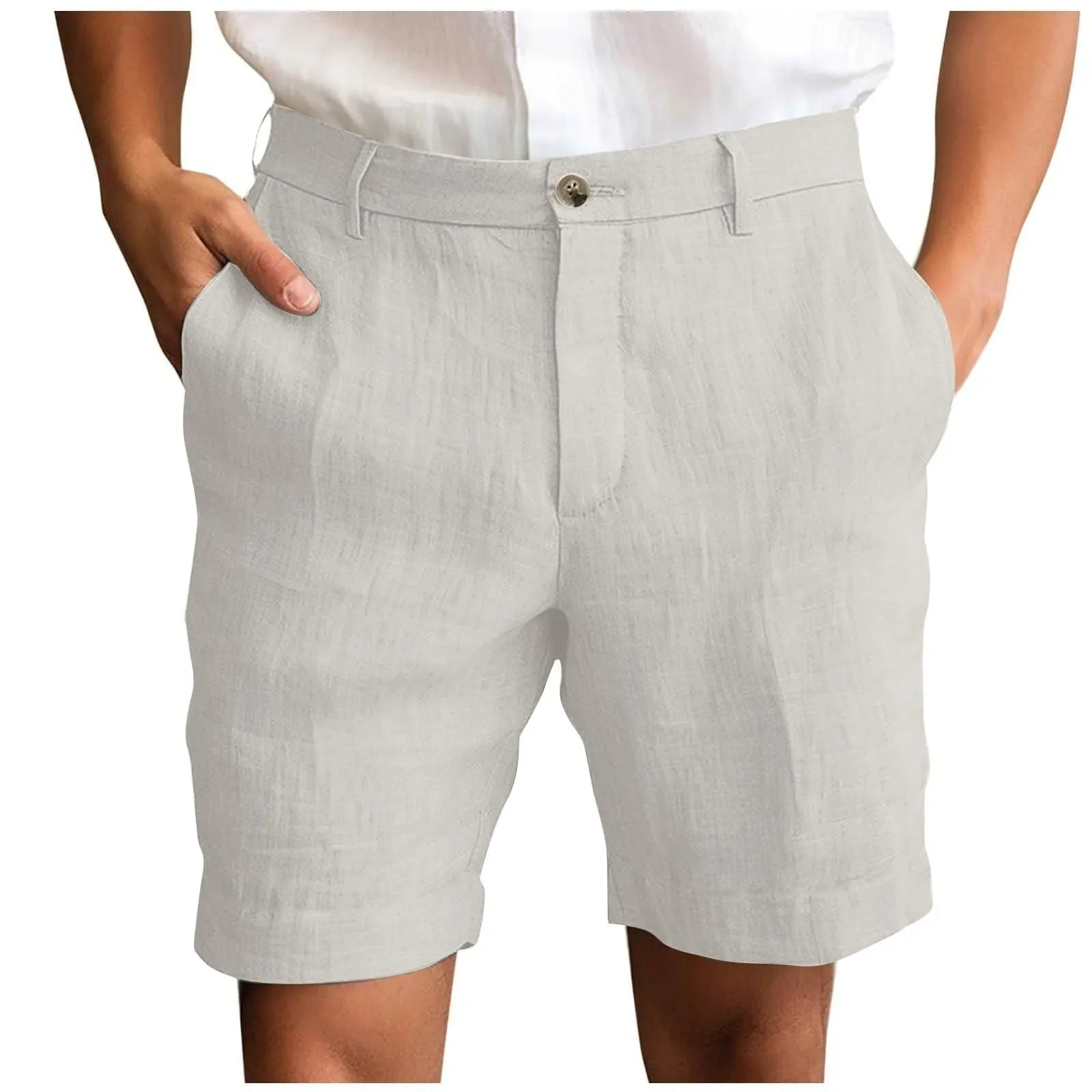 Essentials - Pantalones cortos de Lino Premium