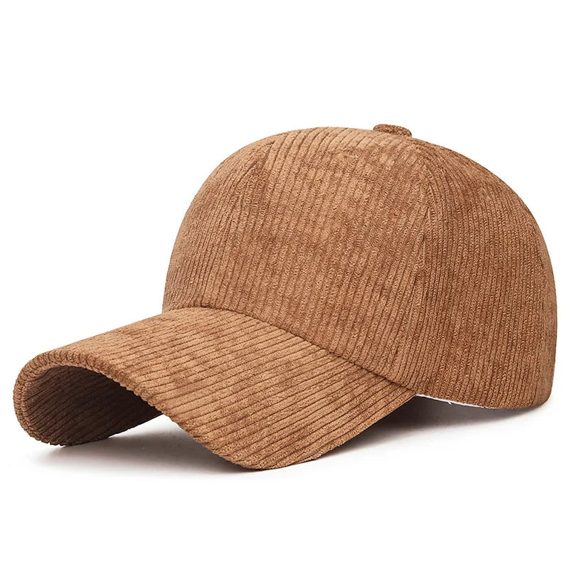 Gorra Duckbill de Pana Color Sólido para Hombre