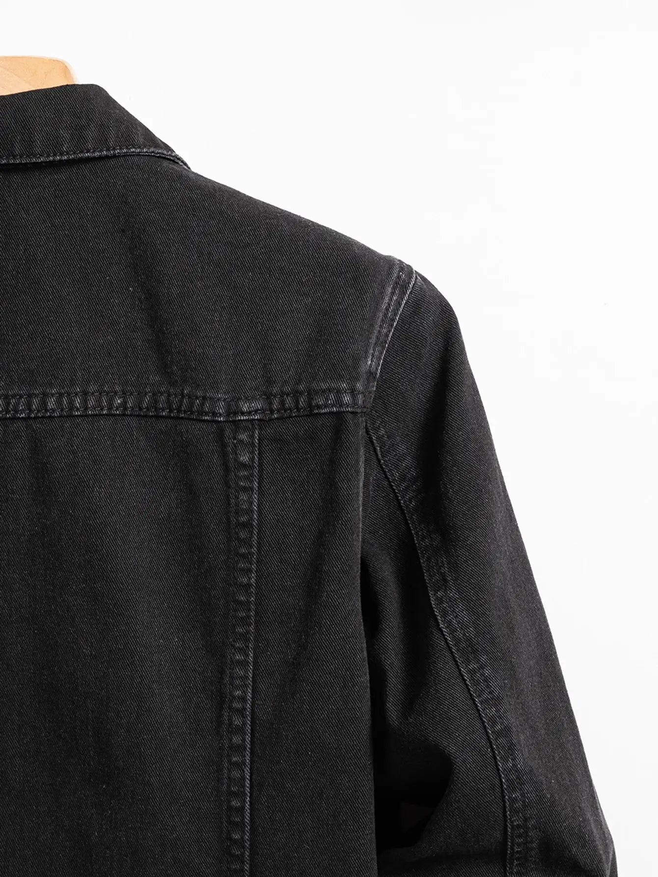Chaqueta Vaquera "Denim City" – Mezclilla Negra Hombre