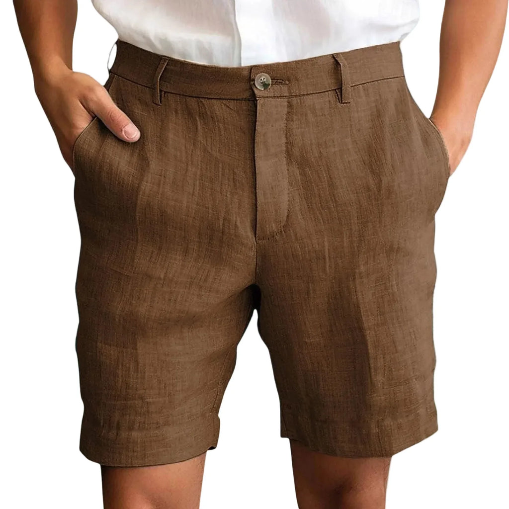 Essentials - Pantalones cortos de Lino Premium