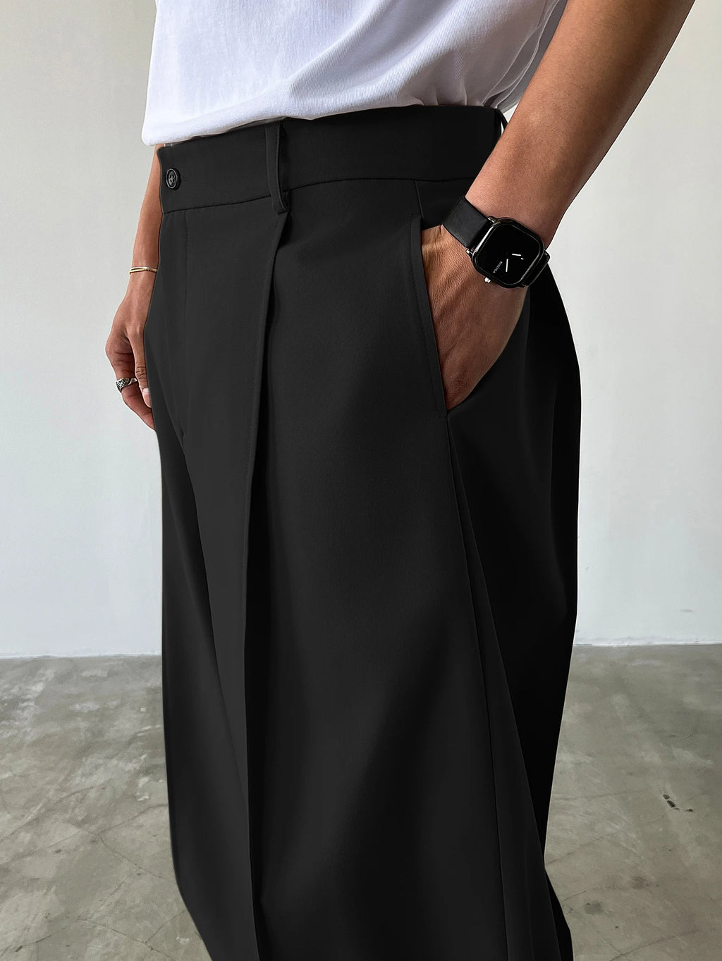 Pantalón Clux - Traje Cintura Alta Pierna Ancha