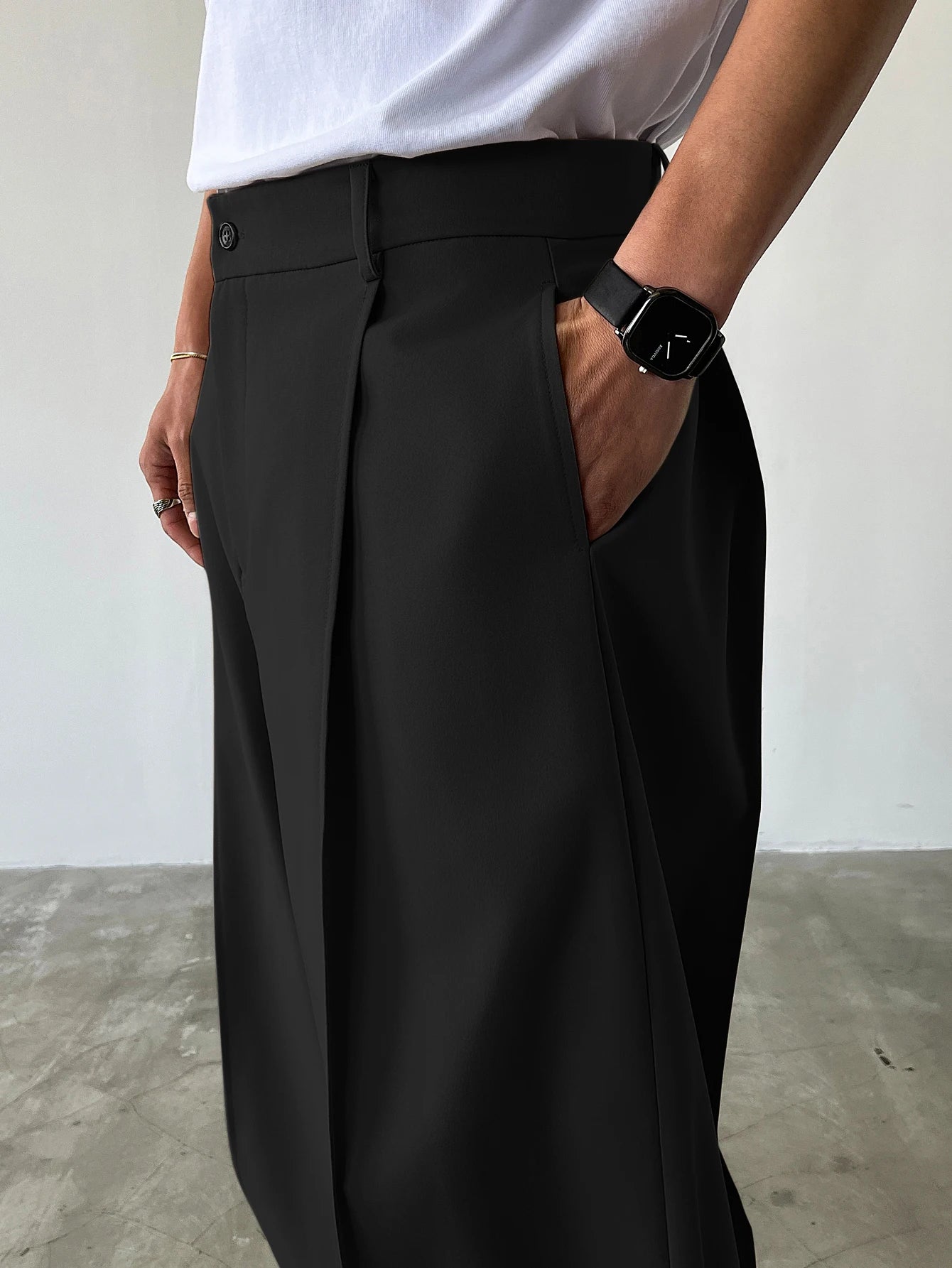 Pantalón Clux - Traje Cintura Alta Pierna Ancha