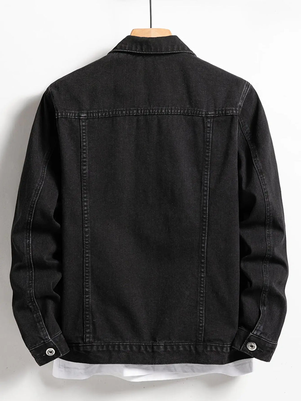 Chaqueta Vaquera "Denim City" – Mezclilla Negra Hombre