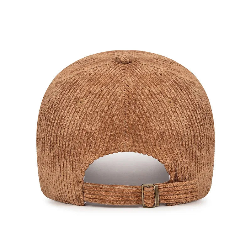 Gorra Duckbill de Pana Color Sólido para Hombre