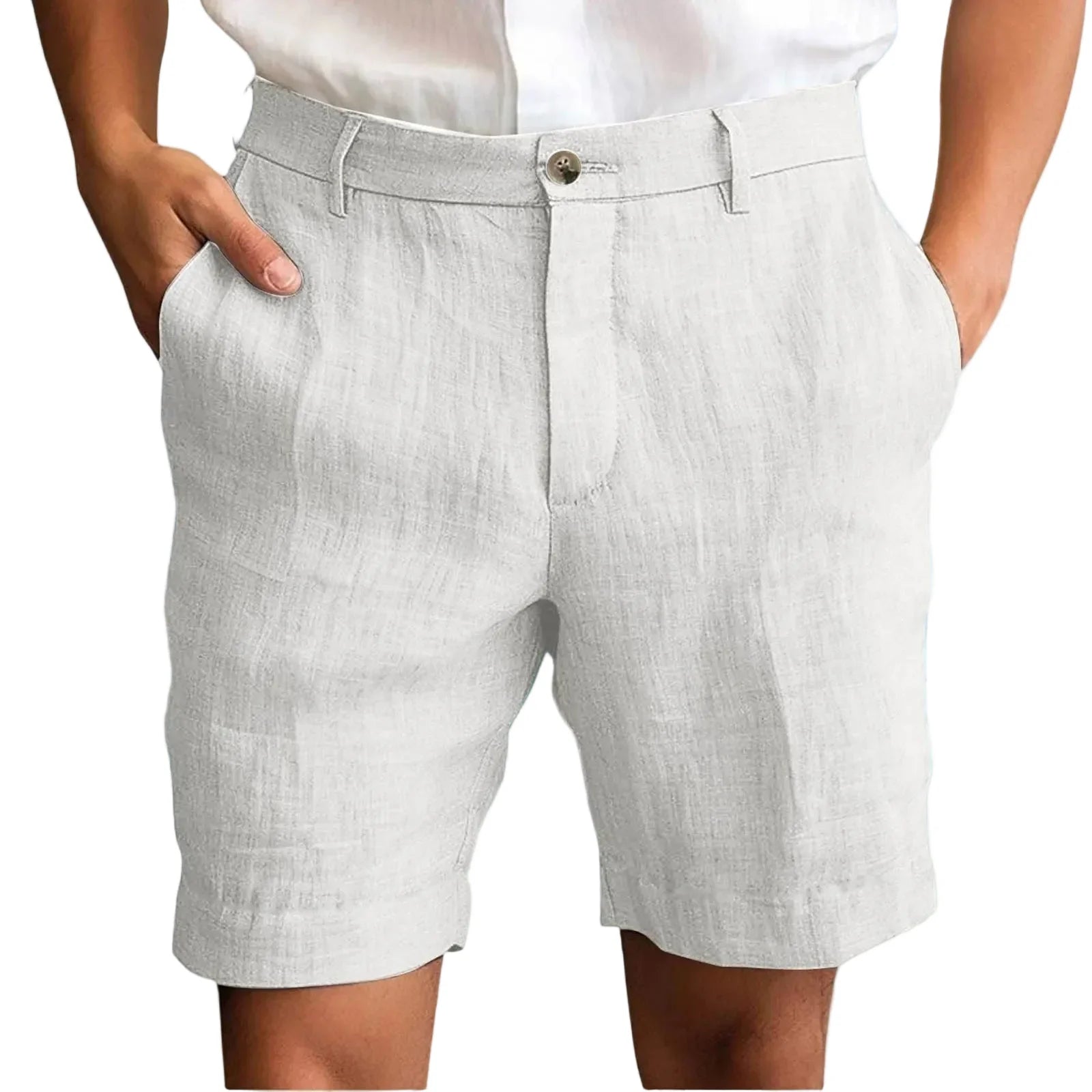 Essentials - Pantalones cortos de Lino Premium