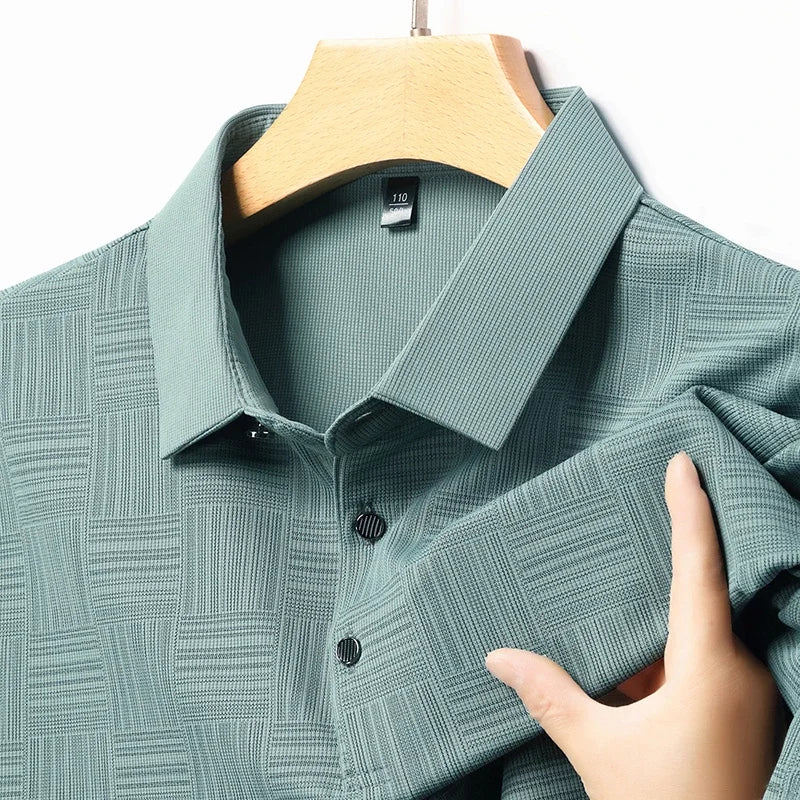 Polo Luxe Hombre – Corte Business Casual, Transpirable
