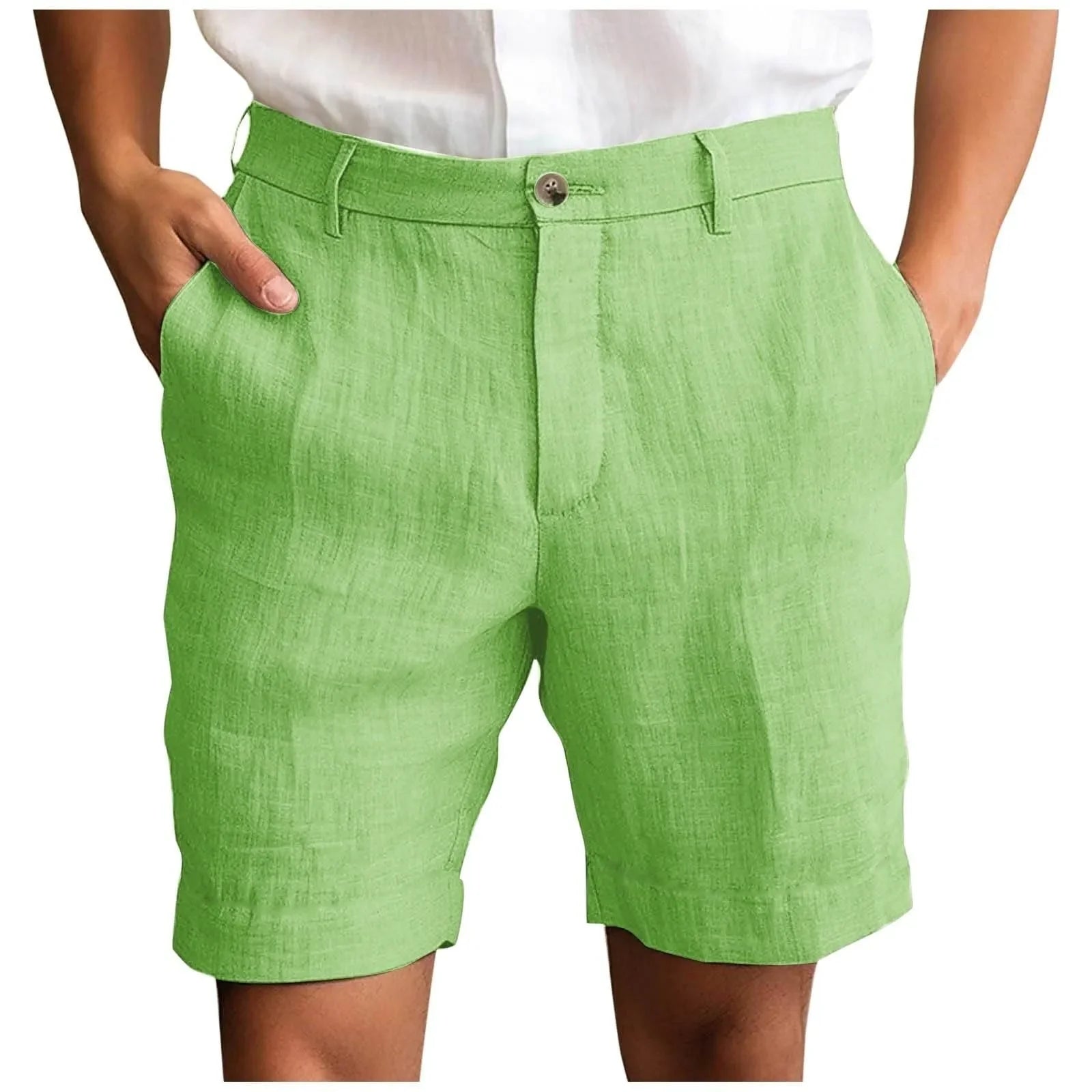 Essentials - Pantalones cortos de Lino Premium