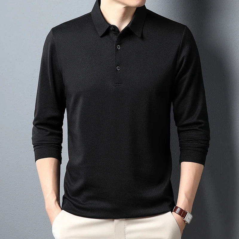Polo Mónaco, de Manga larga casual e informal