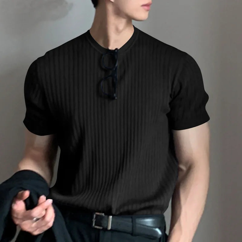 Camiseta Drapeada Manga corta – Punto Ligero, Holgada