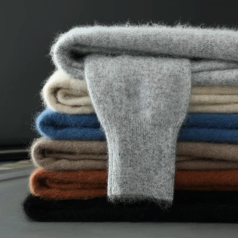 Cárdigan "Cashmere Polo" – Cuello Polo Botonado, Punto Grueso