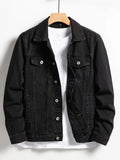 Chaqueta Vaquera "Denim City" – Mezclilla Negra Hombre