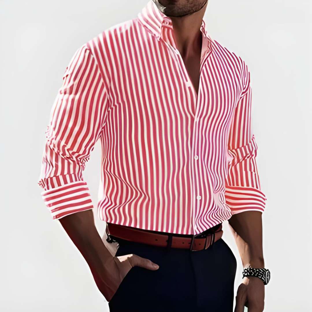 Camisa Signature Rayada – Lujo Discreto