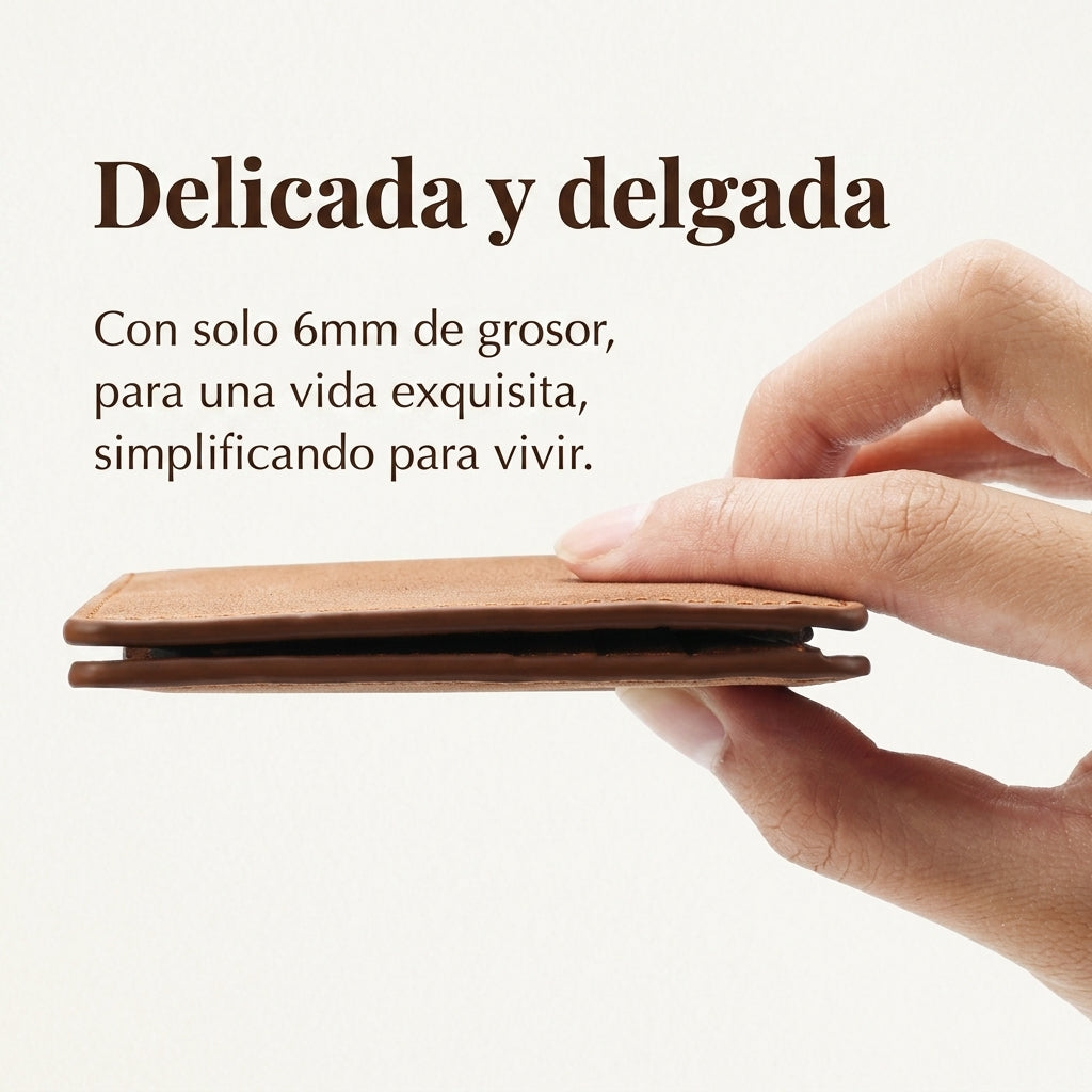 Cartera elegante y casual de Cuero