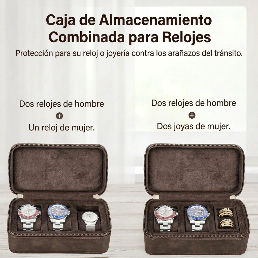 Estuche Fenwick para Relojes y Joyas de Cuero