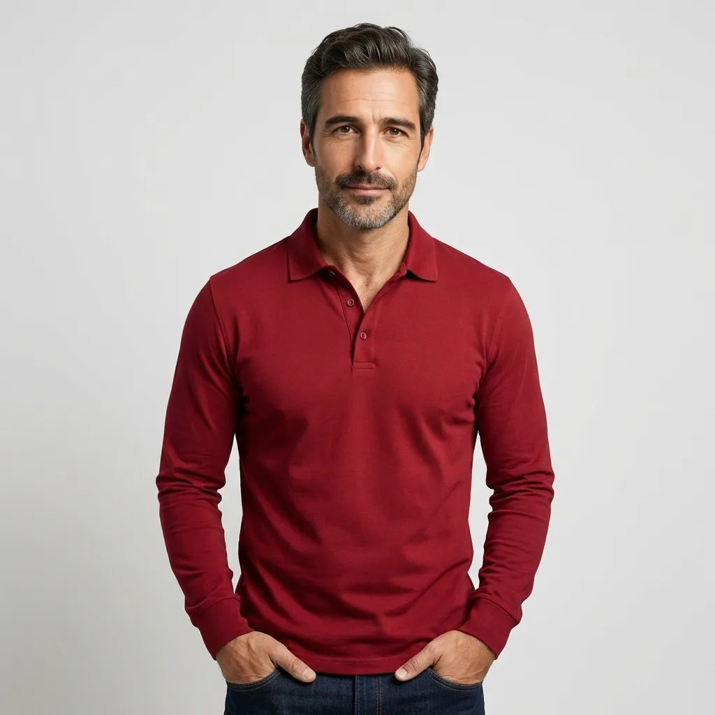 Guillermo™ | Polo Casual de Manga Larga
