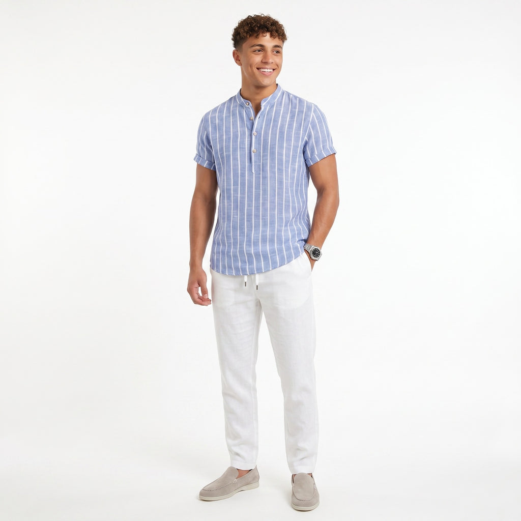 Conjunto Camisa Rayada y Lino - Sprezzatura