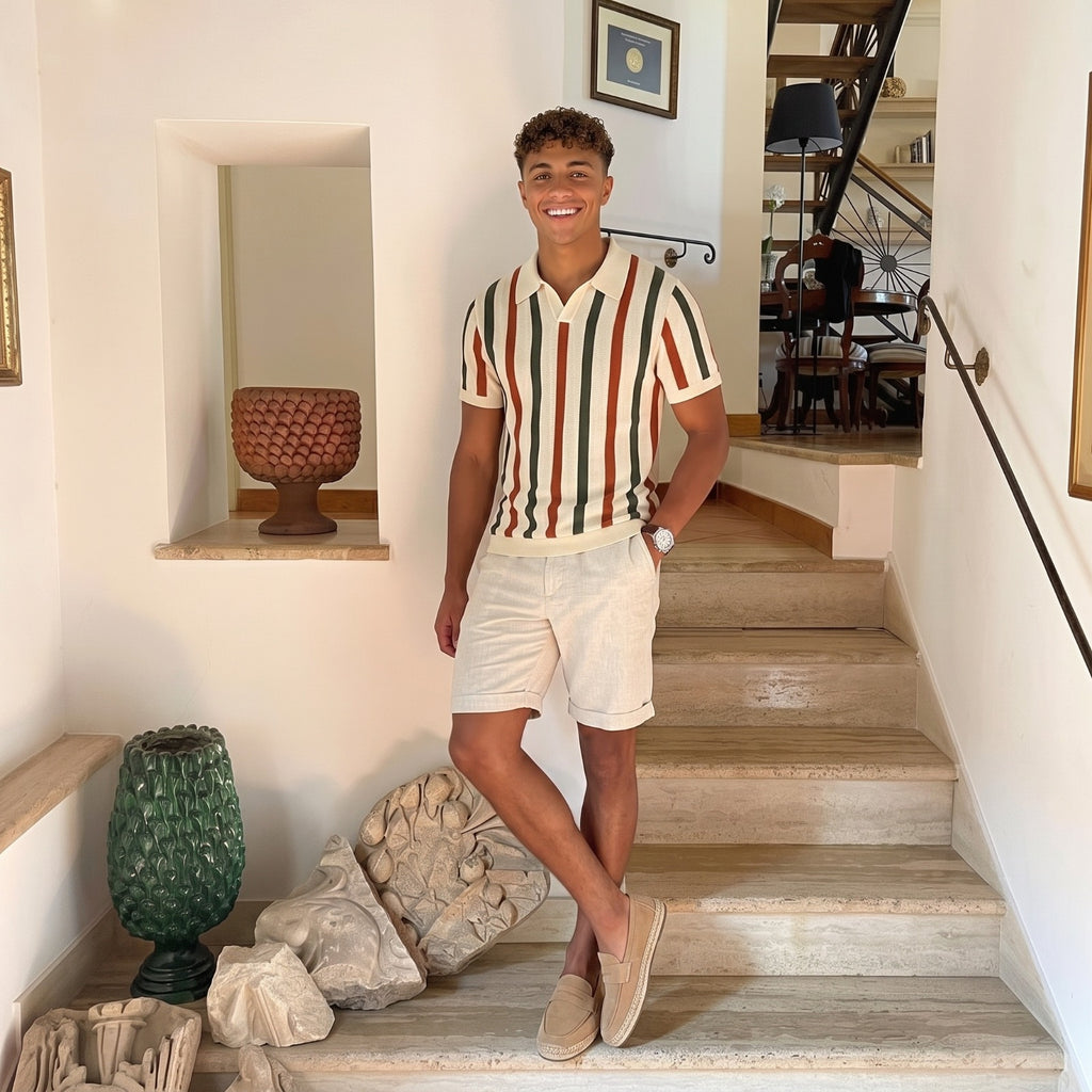 Harbour Club Polo - Polo Rayado Elegante.