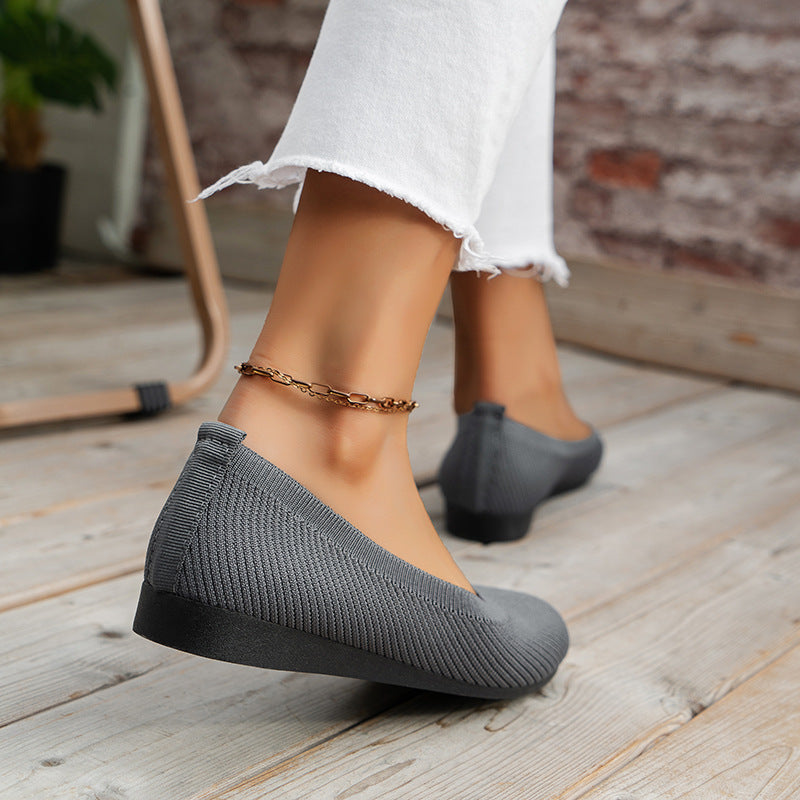 Amélie | Zapatos ortopédicos planos sin cordones con diseño cerrado