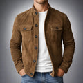 Lyam | Men's Suede Bomber Jacket