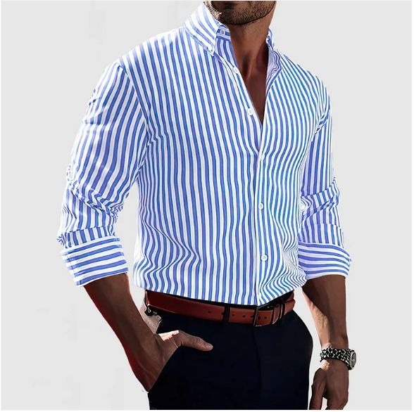Camisa Signature Rayada – Lujo Discreto