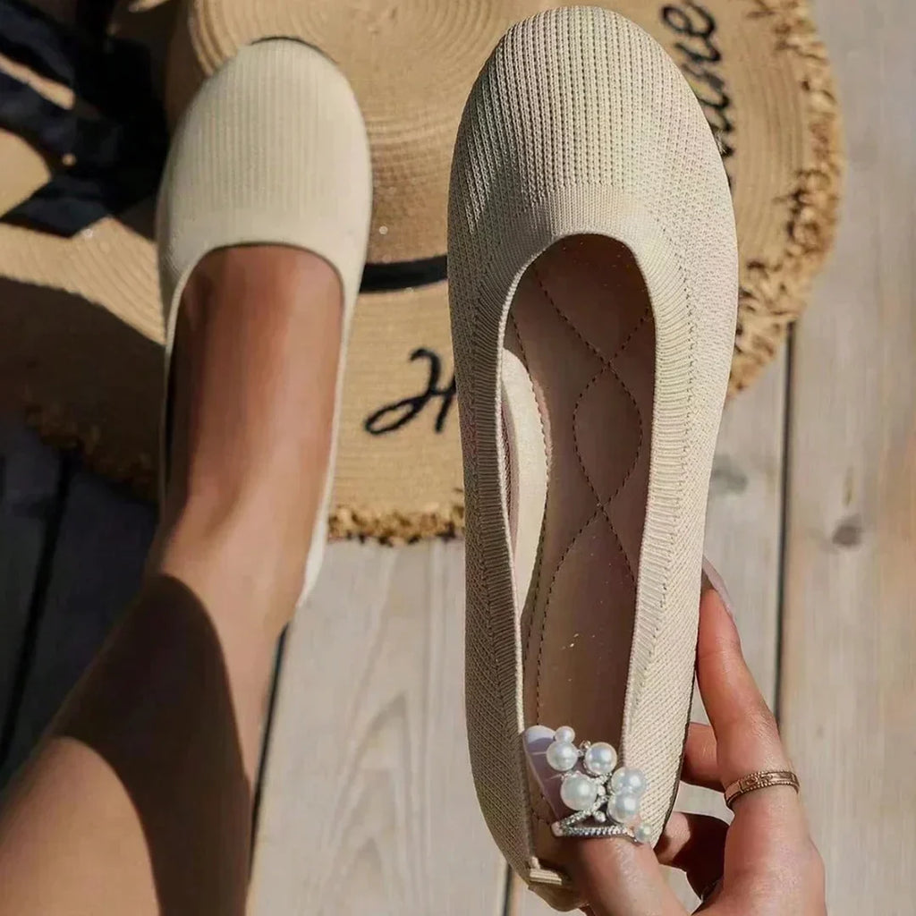 Amélie | Zapatos ortopédicos planos sin cordones con diseño cerrado