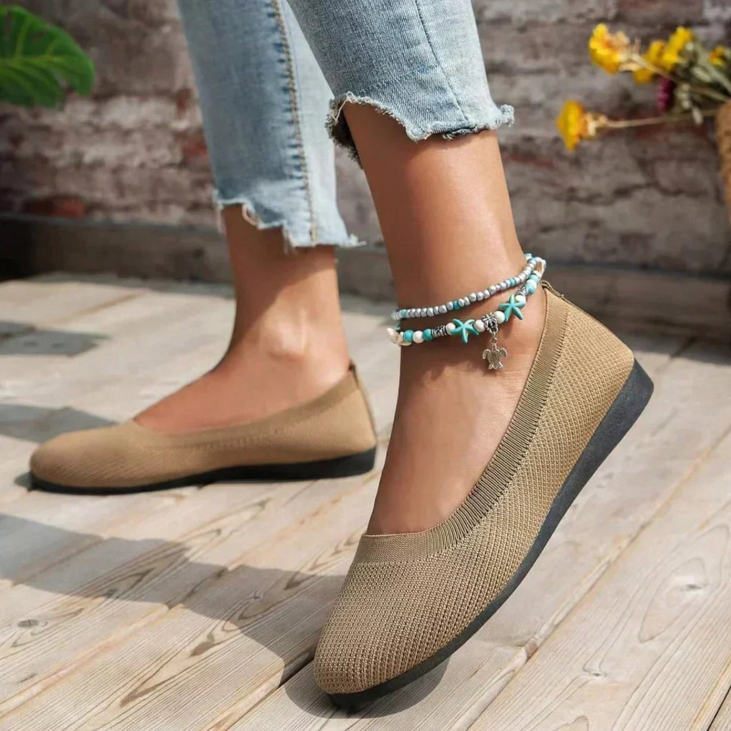 Amélie | Zapatos ortopédicos planos sin cordones con diseño cerrado