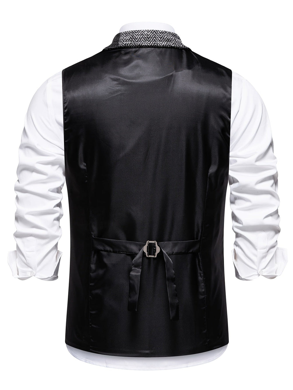 Men's elegant formal tweed vest