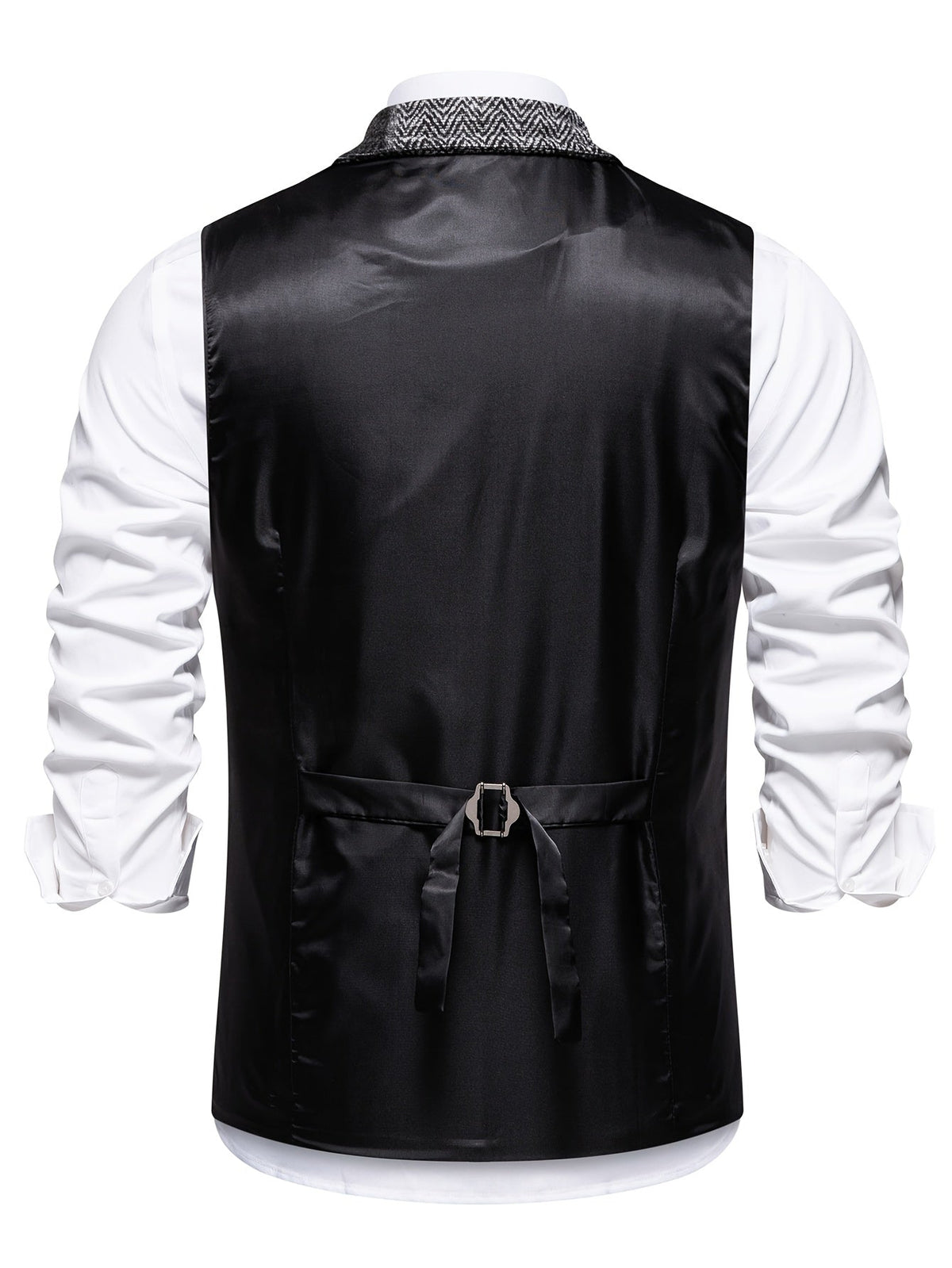Men's elegant formal tweed vest