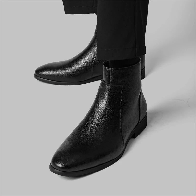 Arthur | Zip Genuine Leather Boots