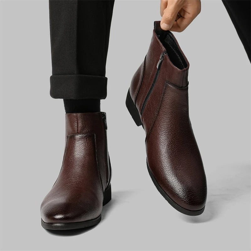 Arthur | Zip Genuine Leather Boots