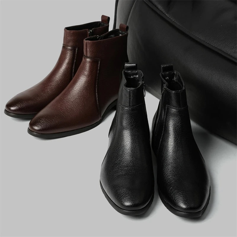 Arthur | Zip Genuine Leather Boots