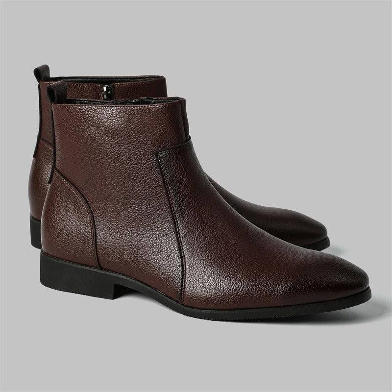Arthur | Zip Genuine Leather Boots
