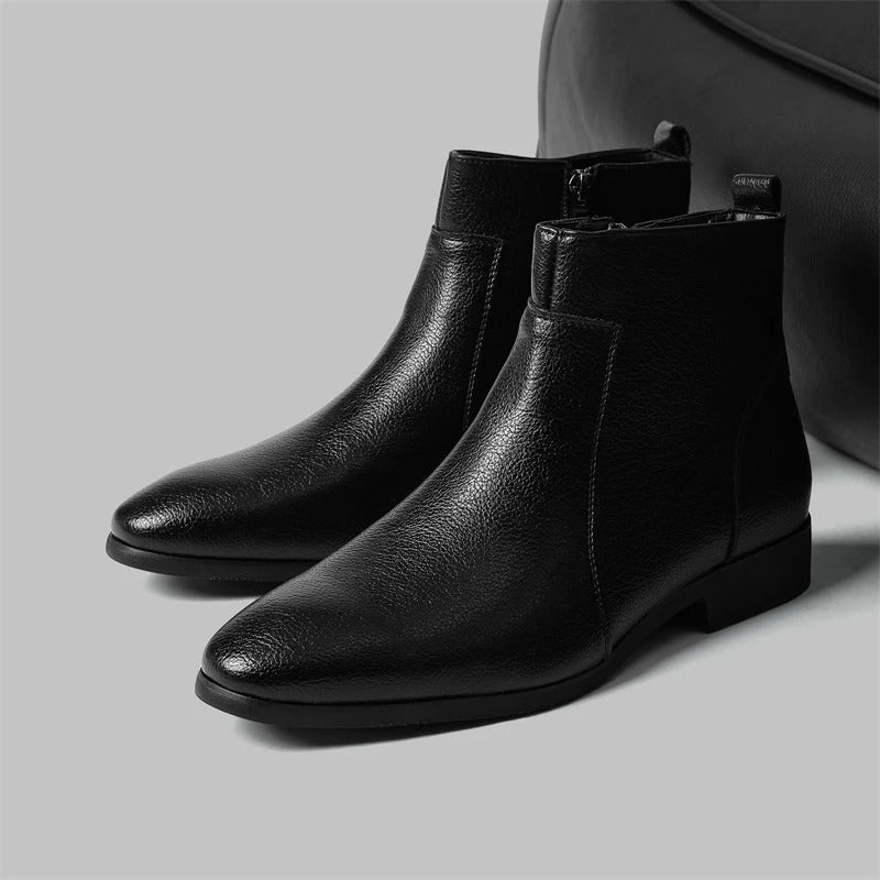 Arthur | Zip Genuine Leather Boots