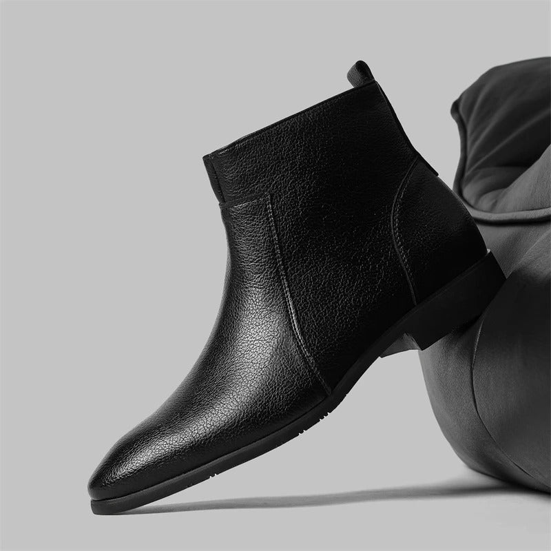 Arthur | Zip Genuine Leather Boots