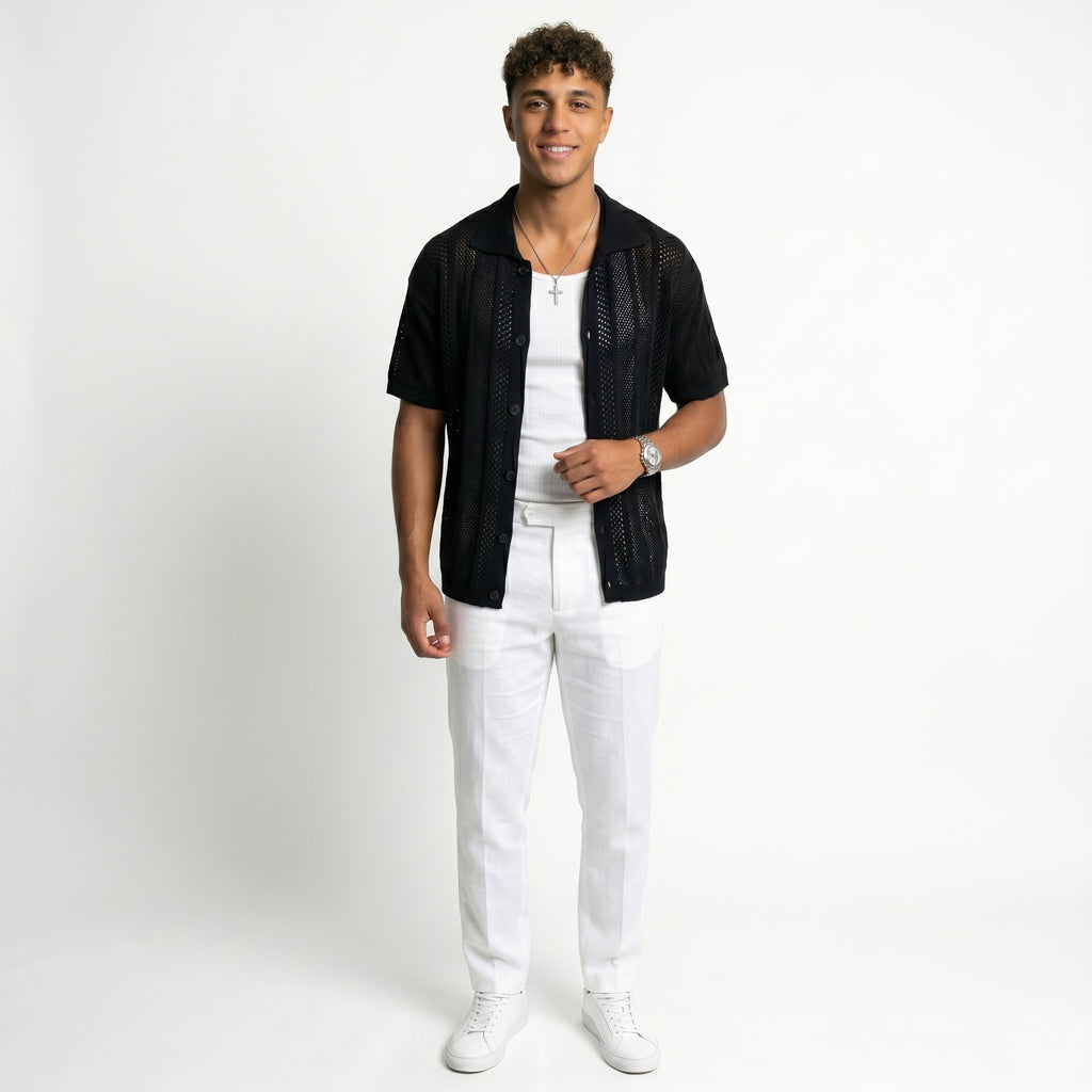 Cardigan Riviera de Punto – Transpirable y Estilo Premium