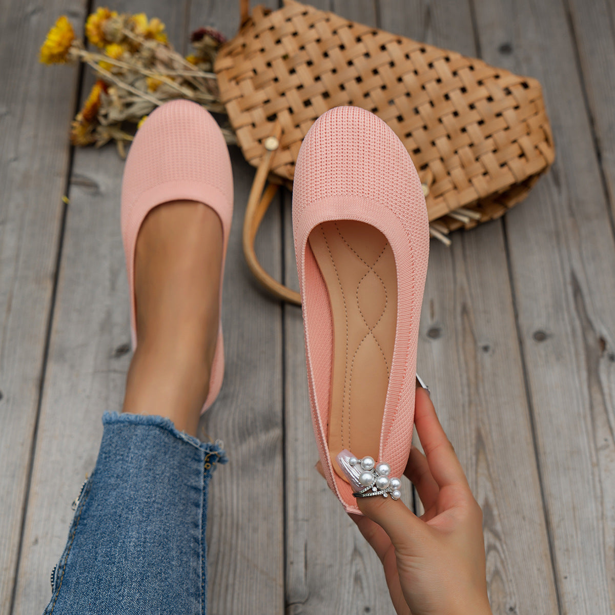 Amélie | Zapatos ortopédicos planos sin cordones con diseño cerrado