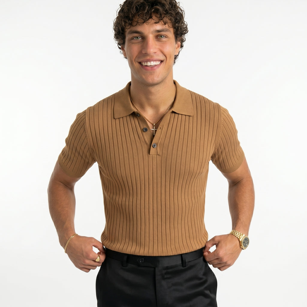 Polo Tokio Rayado – Estilo Minimalista de Verano