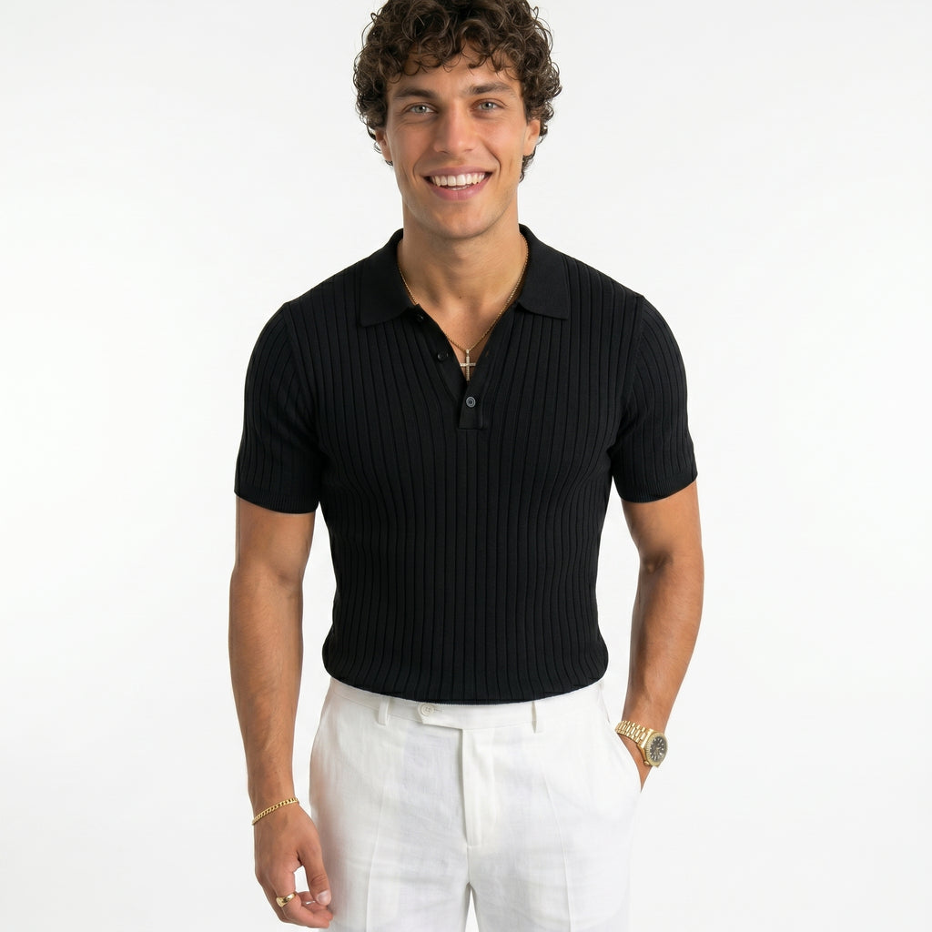 Polo Tokio Rayado – Estilo Minimalista de Verano
